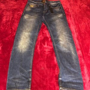 Vintage Super-dry Copper Black Denim Jeans